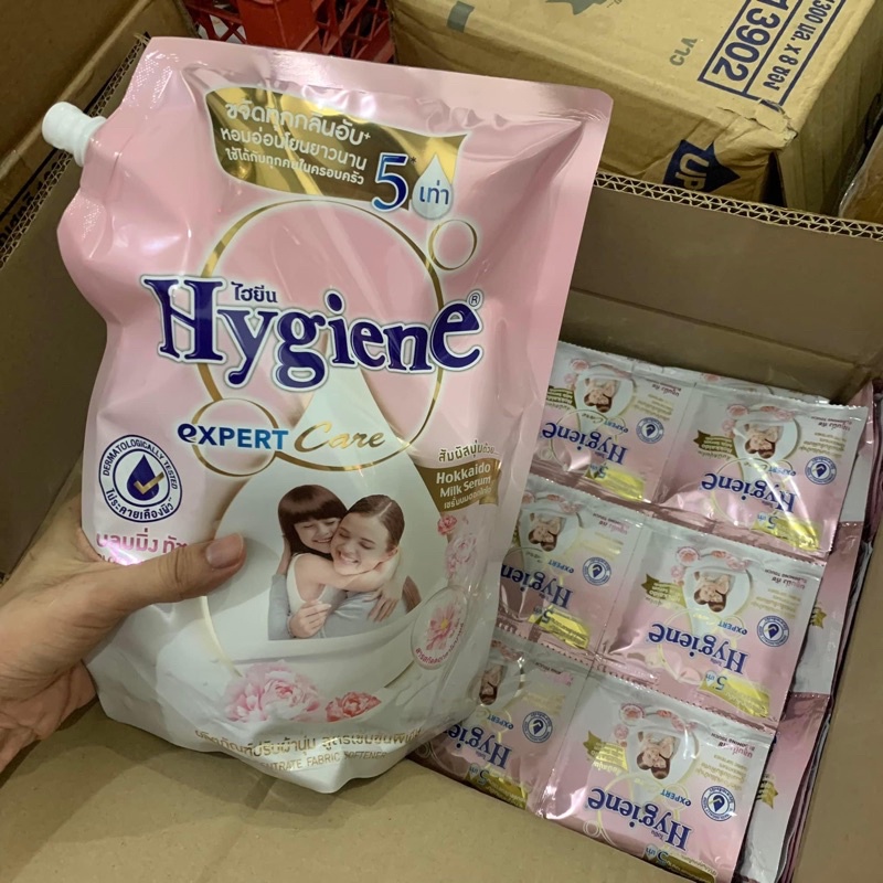 Túi Vòi 1.400ml  Nước Xã Vải Đậm Đặc Hygiene Thái Lan 🇹🇭 Thơm Lâu 24h