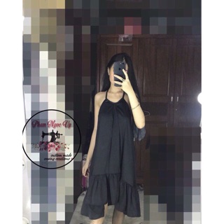 Đầm yếm phi lụa hót (anh chụp phía sau)