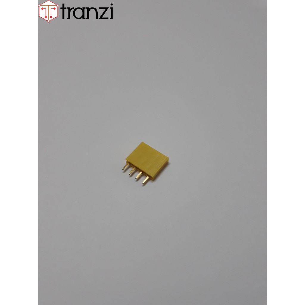 Giăm cắm 2.54mm đơn cái thẳng 4P 8.5mm vàng - túi 10 cái