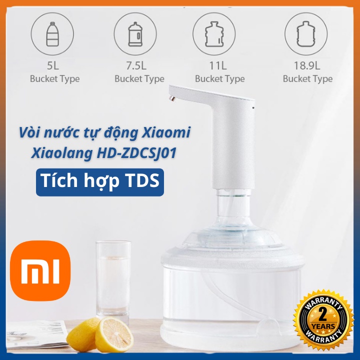 Vòi bơm nước tự động Xiaomi Xiaolang HD-ZDCSJ01 Cao Cấp bản tích hợp TDS thông minh - Hàng chính hãng - bảo hành 2 năm