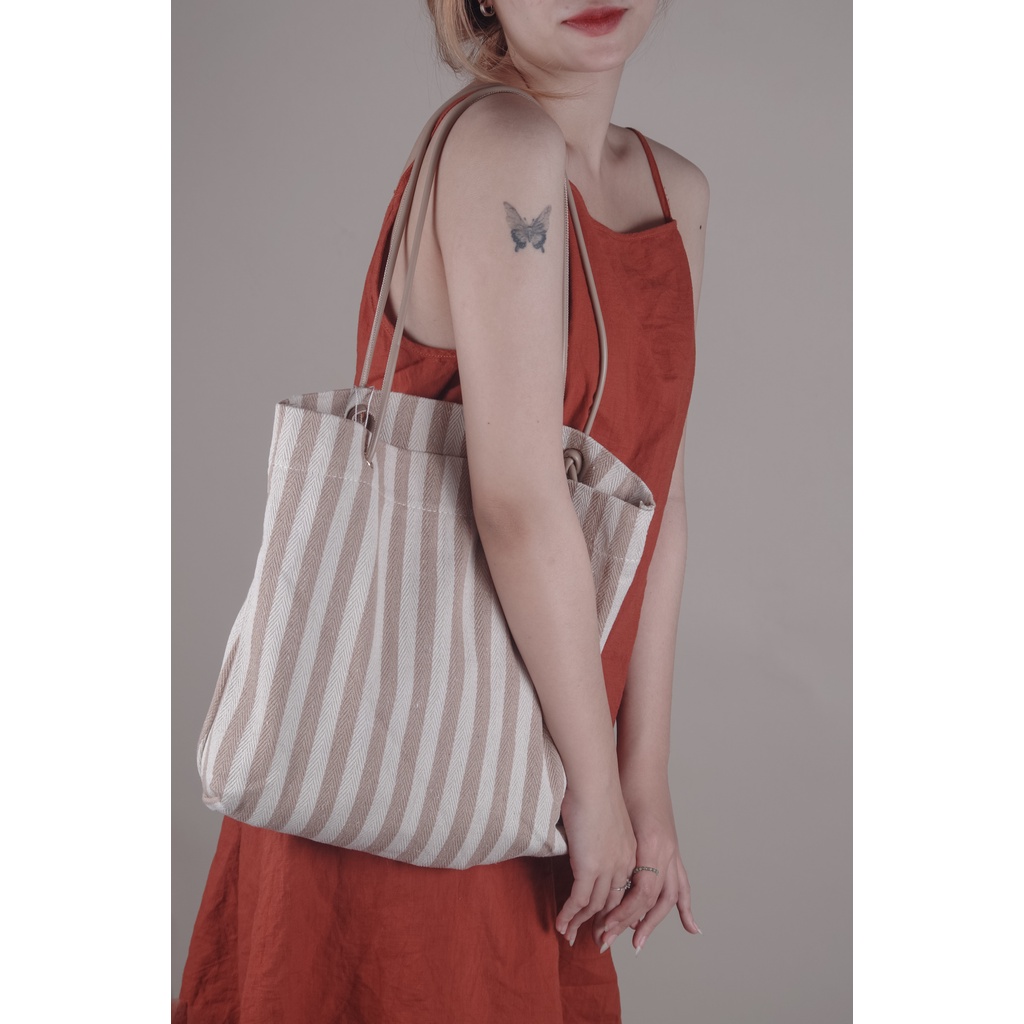 Túi vải nữ - The Summer Stripe Tote Bag