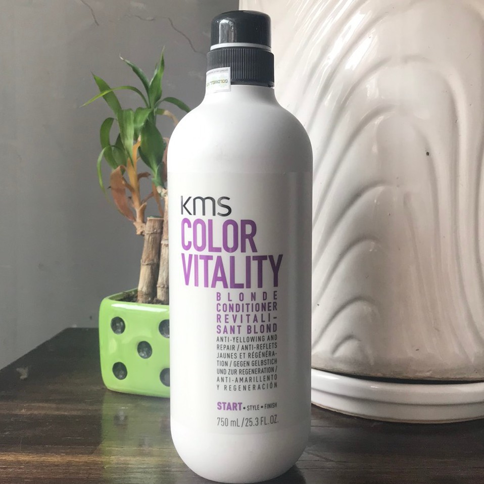 Dầu xả nâng sáng màu tóc KMS COLORVITALITY BLONDE Conditioner 750ml