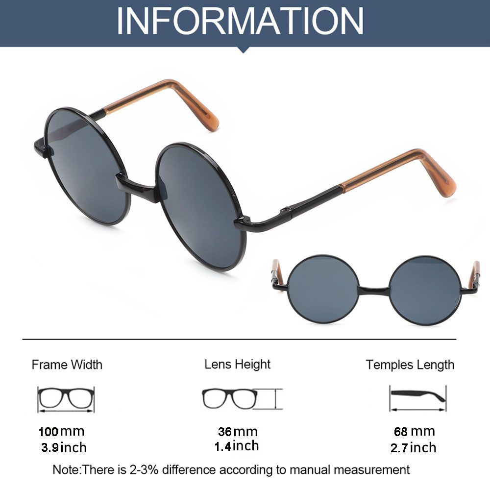 Mắt kính cầu vồng 10cm dành cho búp bê 1/ 6