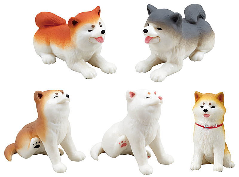 EPOCH GASHAPON Mô Hình Nhân Vật Akita Inu Xinh Xắn Dễ Thương