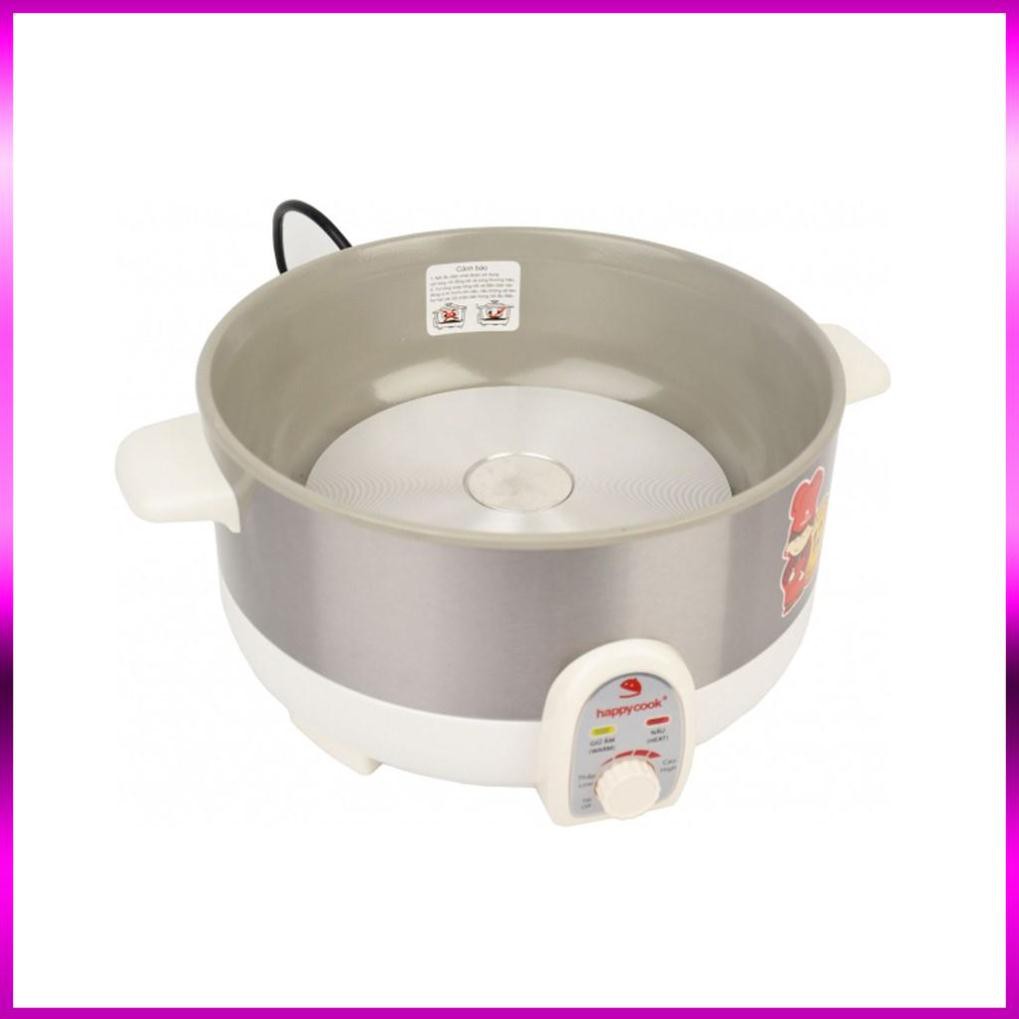 [BẢO HÀNH 6 THÁNG] NỒI LẨU ĐA NĂNG XỬNG HẤP KÈM LẮP KÍNH Happy Cook DUNG TÍCH 3,5 lít