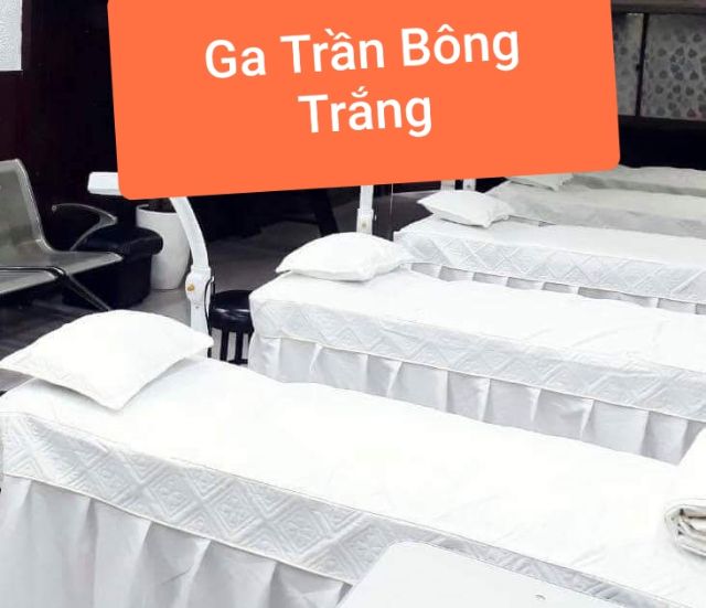 Ga trải giường spa + vỏ gối+ ruột gối