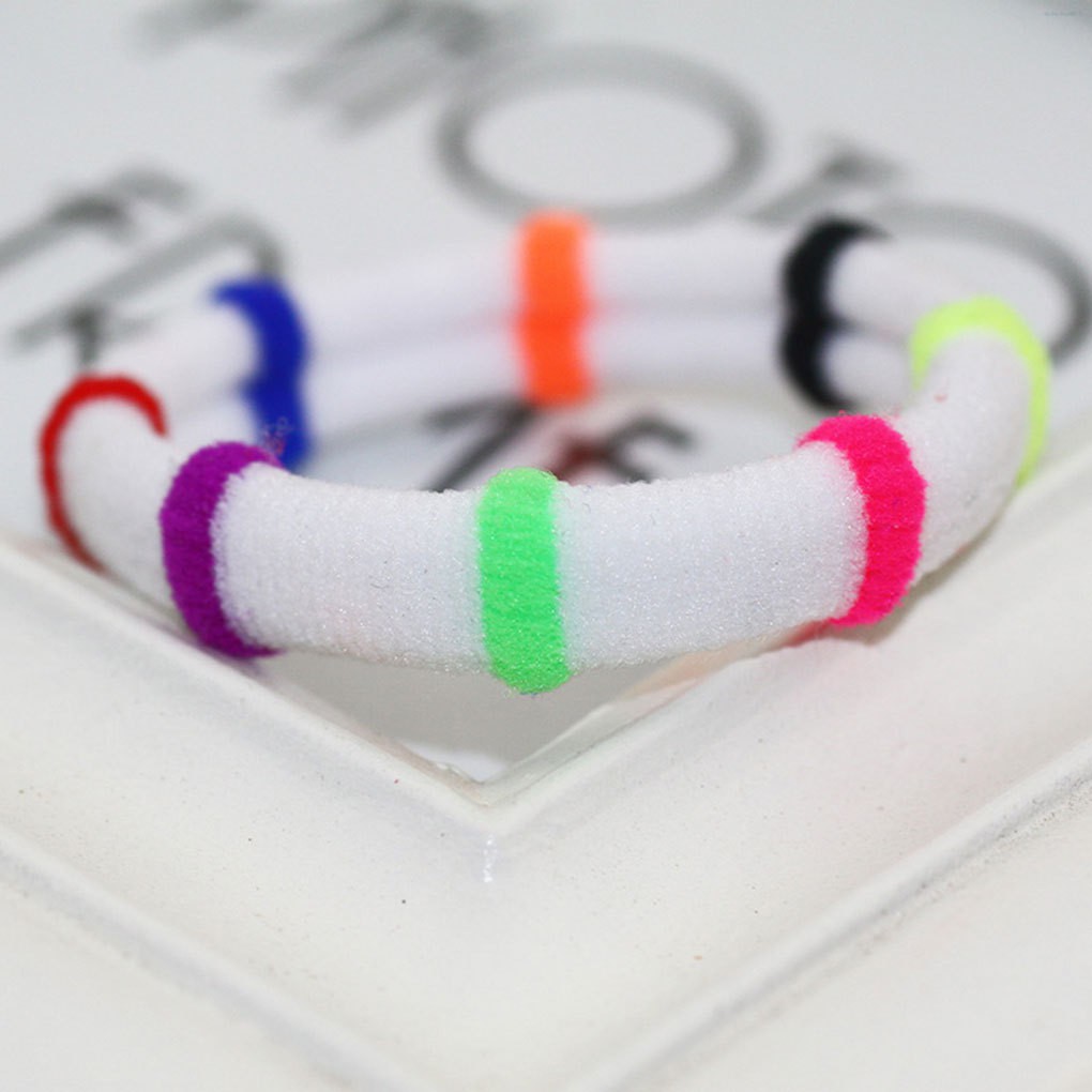 Set 12 Dây Cột Tóc Co Giãn Nhiều Màu Cho Bé Gái