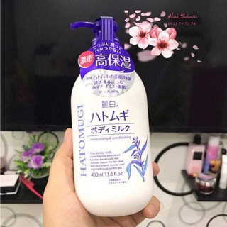 sữa dưỡng thể hatomugi chai 400ml