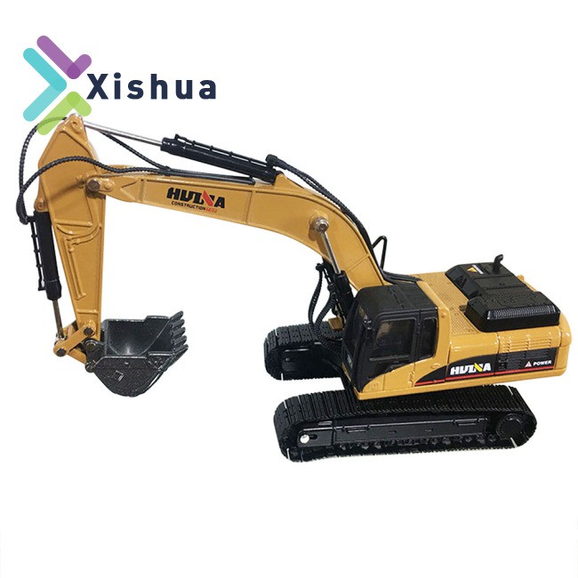 RU Static Model Of HuiNa 1710-2 1:50 Full Alloy Excavator control excavator toy controller forklift toys Mini Car