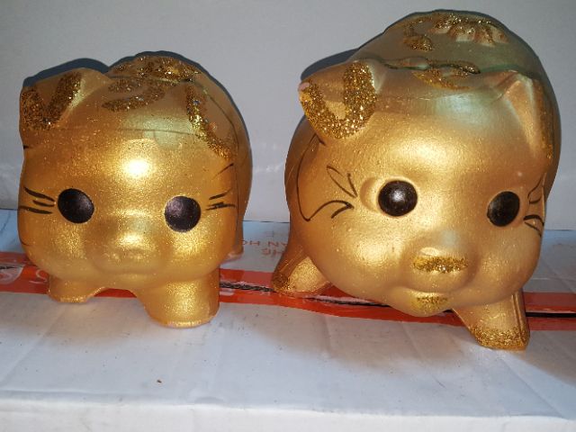 Heo Đất Vàng Nhũ Kim Tuyến Size S,Size M