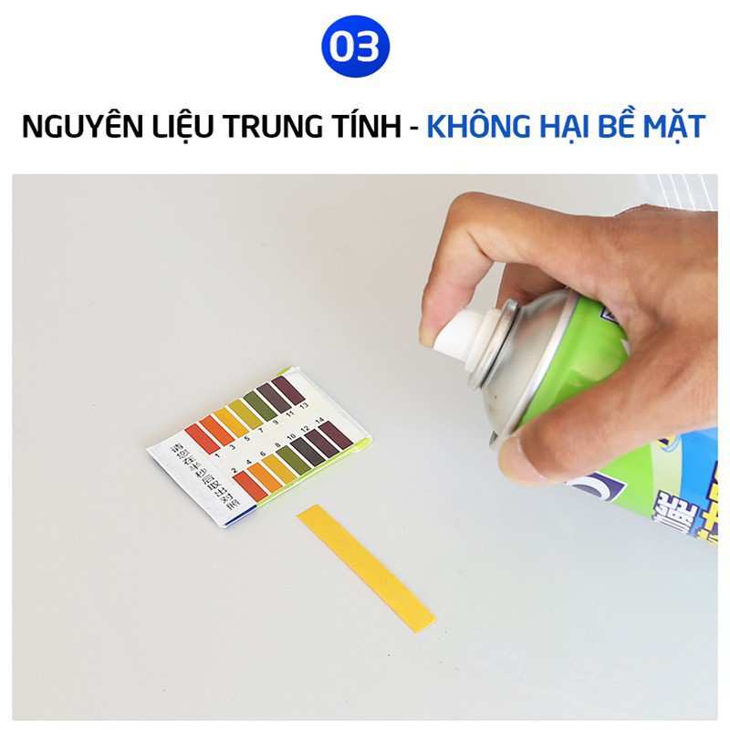 Bình xịt tẩy keo băng dính 3M nhựa đường keo dán vết dầu mỡ bùn đất bám trên xe hơi BRICHEM PITCH CLEANER