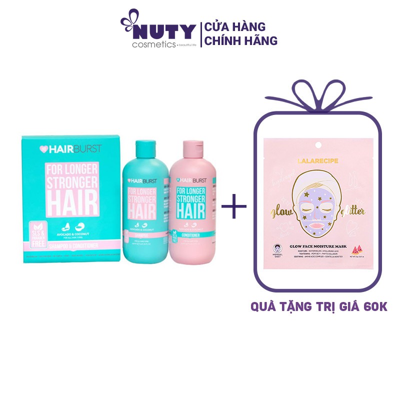Bộ Dầu Gội & Dầu Xả Hairburst Shampoo & Conditioner For Longer Stronger Hair (2x350ml) | BigBuy360 - bigbuy360.vn