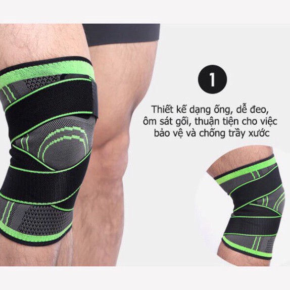 BÓ GỐI THỂ THAO (Có dây dán) CAO CẤP AOLIKES TRỢ LỰC GỐI CAO CẤP Aolikes - AL 7720