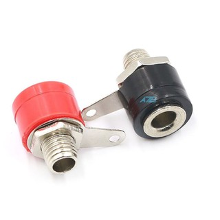 Jack bắp chuối cái 4mm - 1 cặp đỏ đen