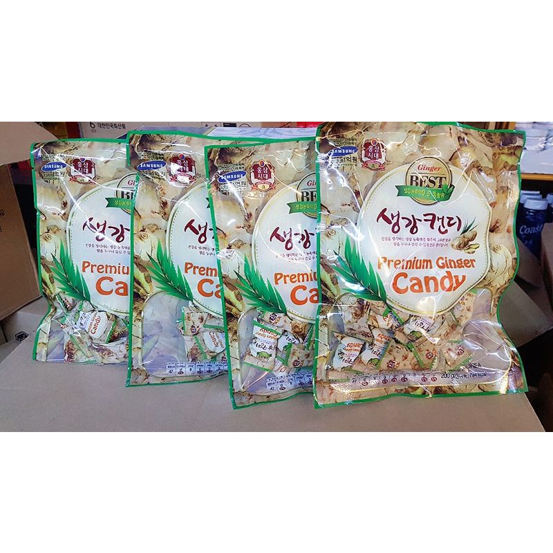 Combo 4 gói kẹo gừng Candy Hàn quốc(bịt 200gr)