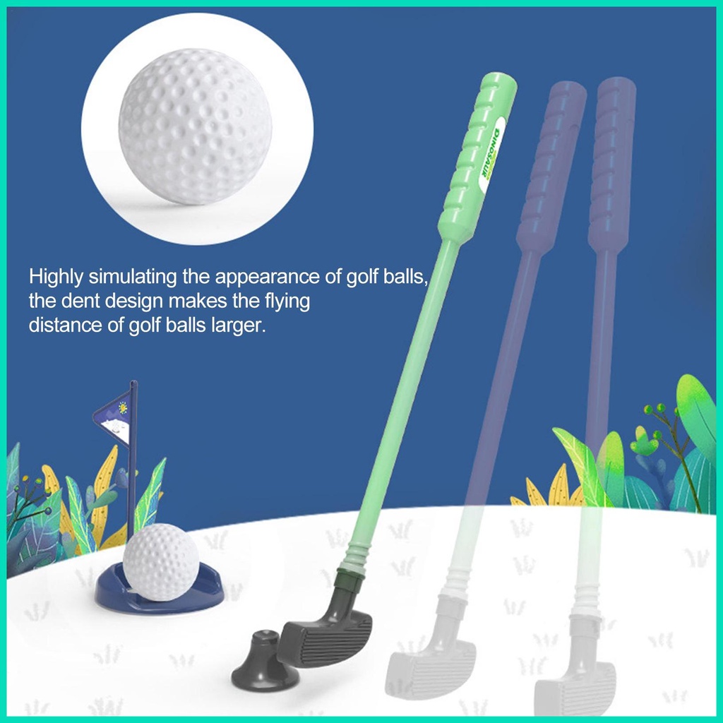 Bộ Đồ Chơi Đánh Golf Bằng Chất Liệu Bền An Toàn Cho Bé