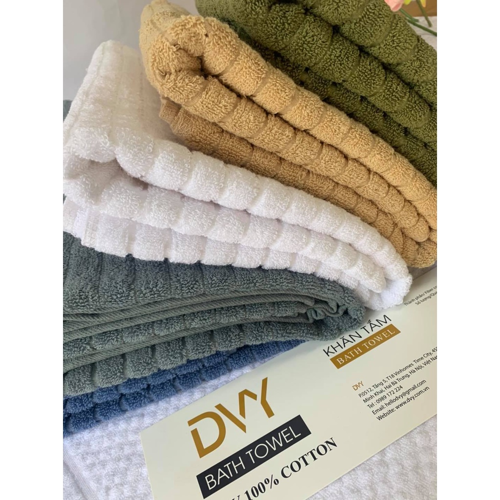 Khăn Tắm 100% Cotton , Khăn Mặt , Dày Dặn, Mềm Mại, Thấm Hút Nhanh