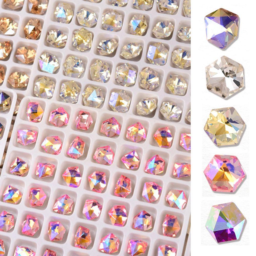 PRESTON Đá Đính Trang Trí Móng Tay Nghệ Thuật Nhiều Hình Dạng DIY Charms