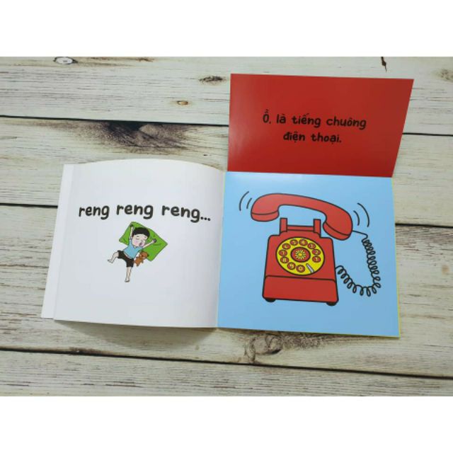 Sách Ehon lật mở Tiếng gì thế nhỉ 6 cuốn NXB Kim Đồng
