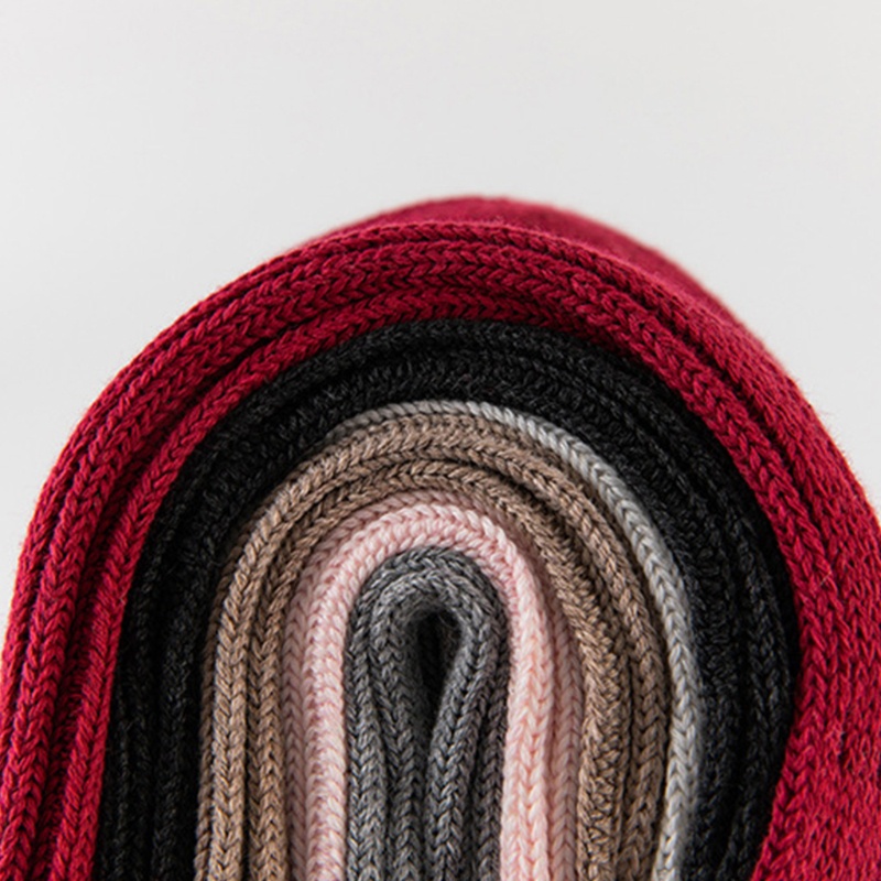 Đôi Vớ Cotton Dài Tới Gối Màu Trơn Đính Nơ Dễ Thương Cho Bé Gái