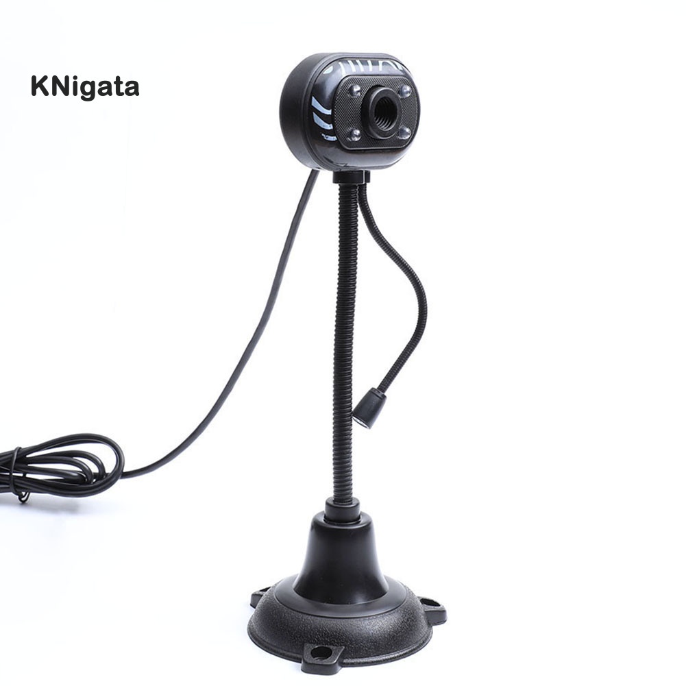 Camera webcam cổng cắm USB 2.0 có thể thu âm ban đêm kèm micro dành cho laptop/ PC
