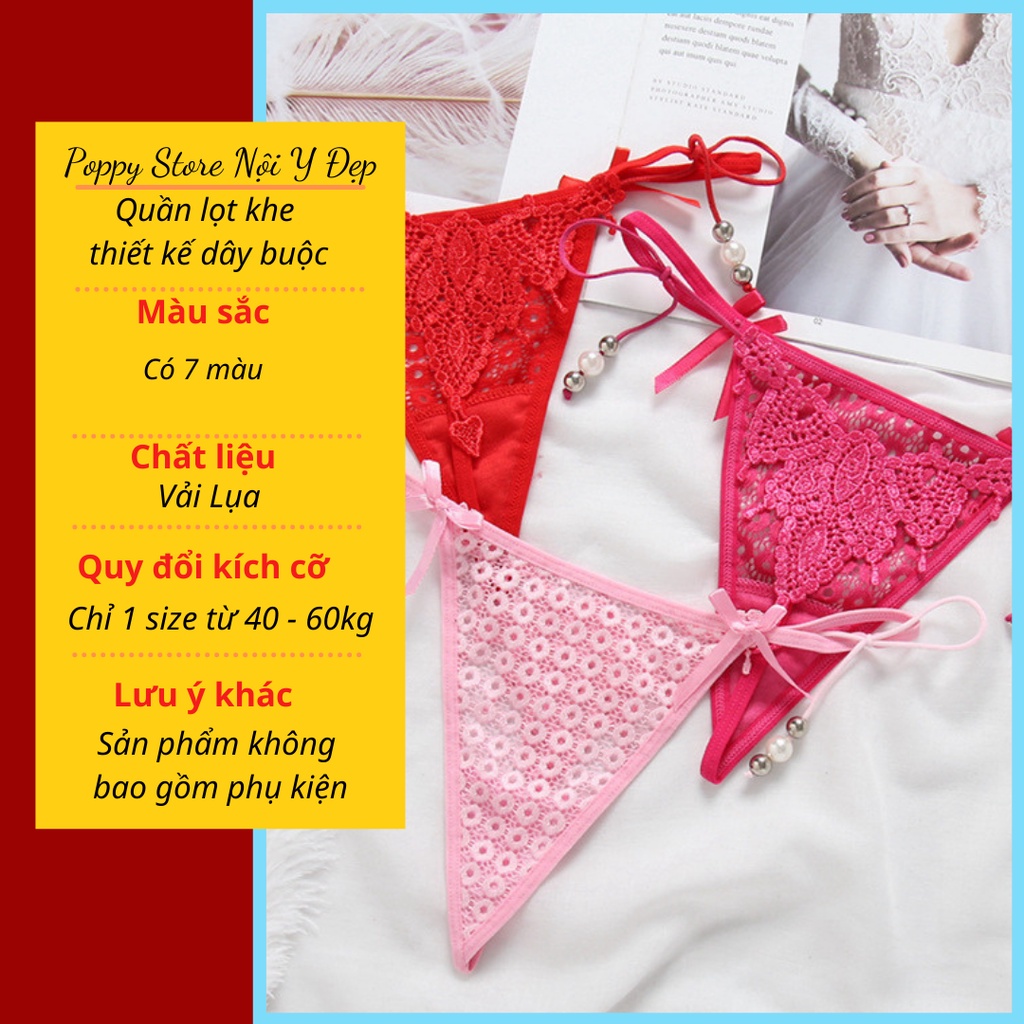 Quần lót nữ chất vải ren cao cấp hình cánh bướm - Quần chíp lọt khe,thiết kế sexy gợi cảm đầy quyến rũ, có nhiều màu sắc