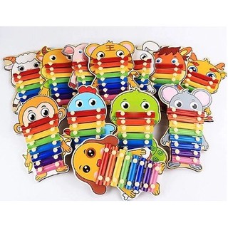 Sbx- đồ chơi âm nhạc cho bé♥freeship♥ đồ chơi đàn gỗ xylophone 8 quãng hình con vật đáng yêu cho bé