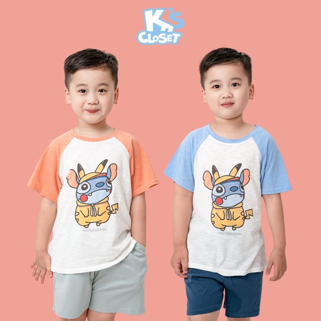 Áo phông bé trai K'S CLOSET chất liệu Cotton thoáng mát E001TWS TMĐT