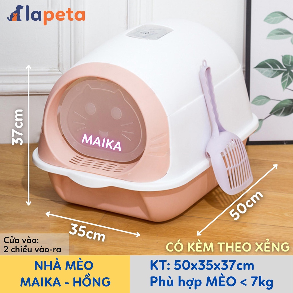 Nhà vệ sinh cho mèo size lớn, nhà cát cho mèo cỡ vừa mèo đi vệ sinh Maika Lapeta