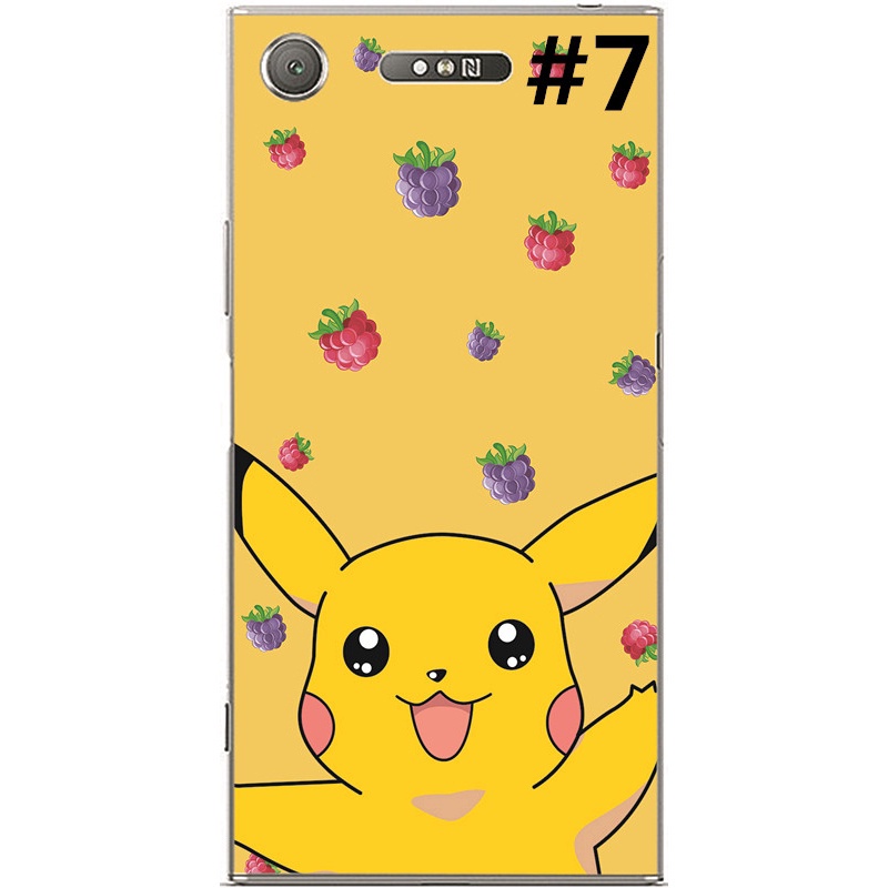 Ốp lưng silicon Sony xz1 in hình pikachu hoạt hình