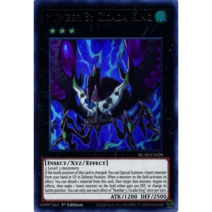 Thẻ bài Yugioh - TCG - Number 3: Cicada King / BLAR-EN028'