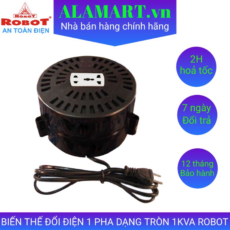 Biến thế đổi điện áp 220v thành 110v 1 pha Robot 1KVA