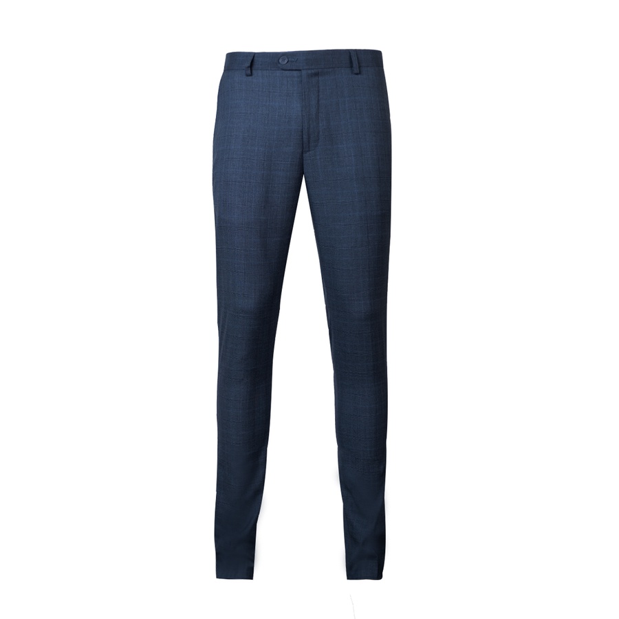 Quần âu owen màu xanh navy kẻ caro dáng trendy QD220197