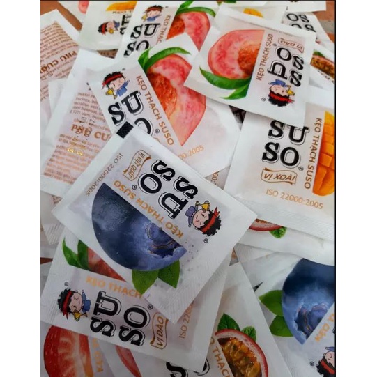 Thạch Trái Cây Suso Siêu Ngon Giòn Giòn Zai Zai 800Gr 60 Thẻ