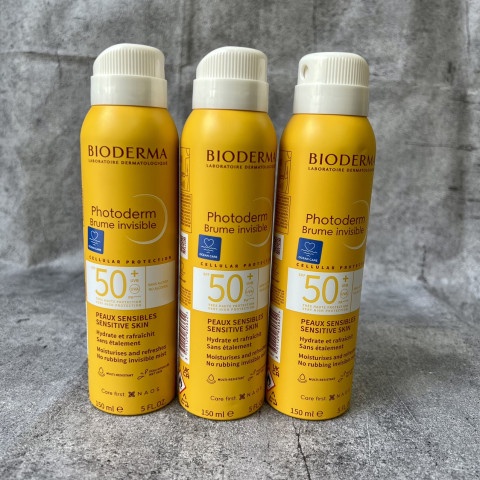 ( Mẫu mới 2022) Xịt chống nắng Bioderma Photoderm Brume Invisible SPF 50+ 150ML