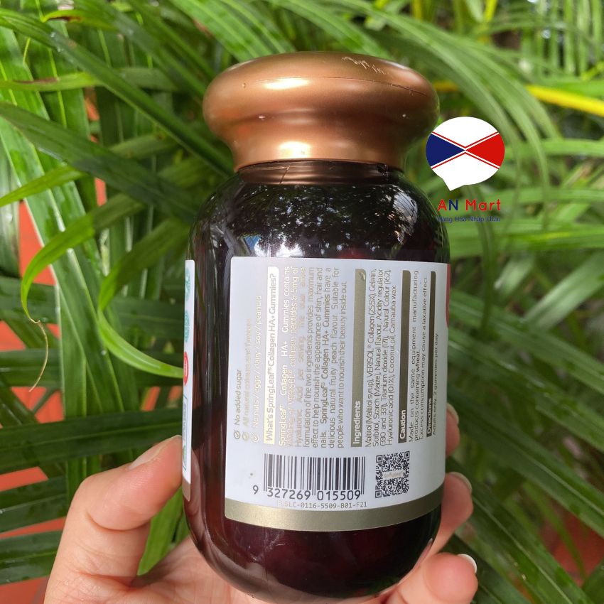 Collagen HA+ Kẹo Dẻo Vị Đào Hàng Chính Hãng Úc  An Mart