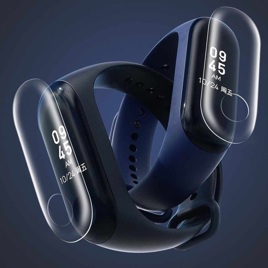 2 Miếng Dán Màn Hình Lcd Chống Cháy Nổ Cho Xiaomi Mi Band 3 / 2