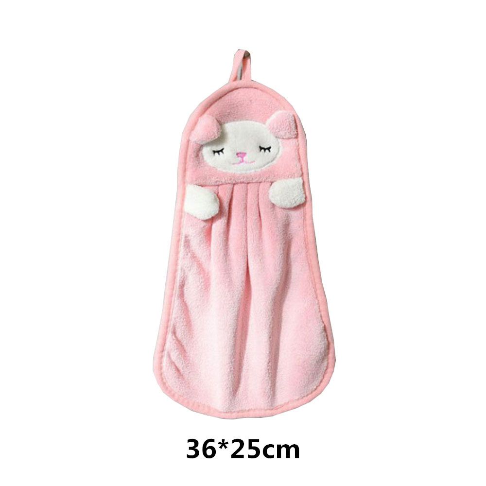 Khăn lau tay treo tường KUNHEV mềm mại thiết kế hoạt hình cho nhà bếp phòng tắm