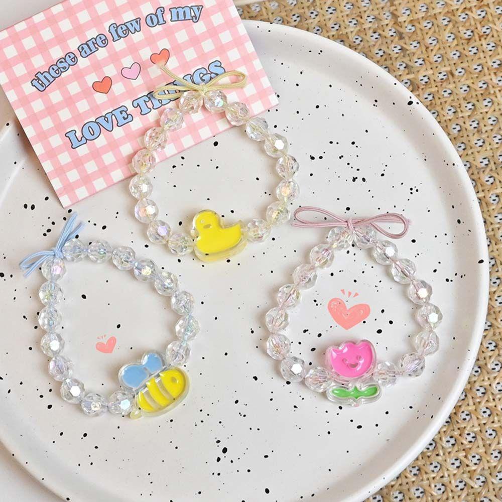 Dây Buộc Tóc Đuôi Ngựa Co Giãn Hình Động Vật Dễ Thương 1 #|Vòng Tay Chuỗi Hạt Thời Trang