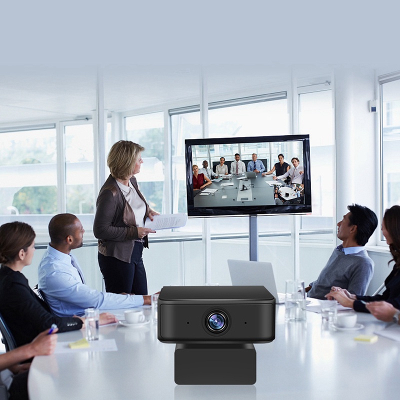 Webcam HD 1080P có micro chống tiếng ồn xoay 360 độ kèm chức năng thu phóng | BigBuy360 - bigbuy360.vn