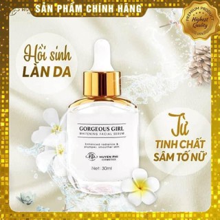 Serum Huyền Phi  🍀 CHÍNH HÃNG 🍀 Serum sâm tố nữ Gorgeous Girl - dưỡng da căng bóng trắng hồng  mờ thâm, trẻ hóa da