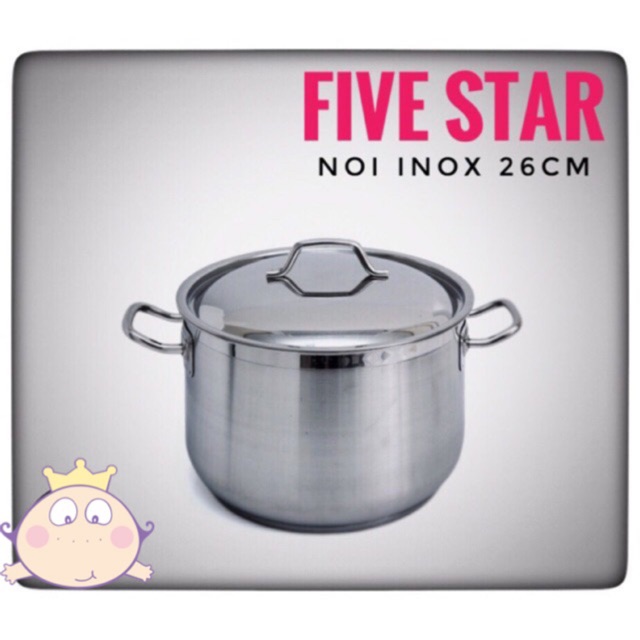 NỒI LUỘC GÀ FIVESTAR  26CM NẮP INOX GIÁ GIẢM SÂU