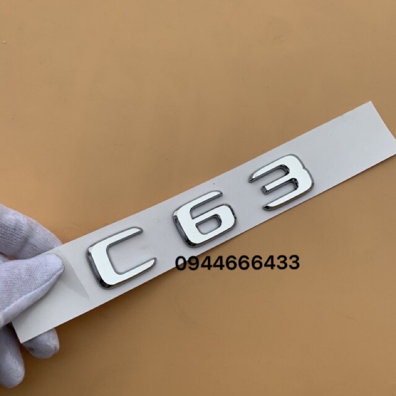 Tem Logo C63 , Chữ C63, logo C63 amg