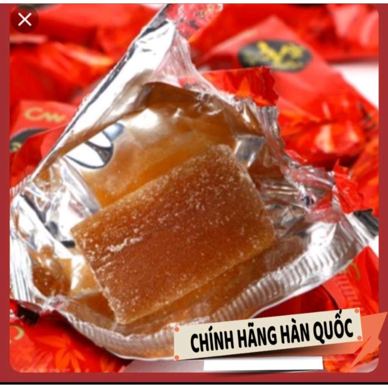 Kẹo sâm mềm sâm dẻo Korea red ginseng candy Hàn Quốc túi 200gr chính hãng Nội địa Hàn