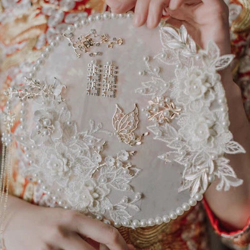Quạt Cô Dâu Phong Cách Trung Hoa