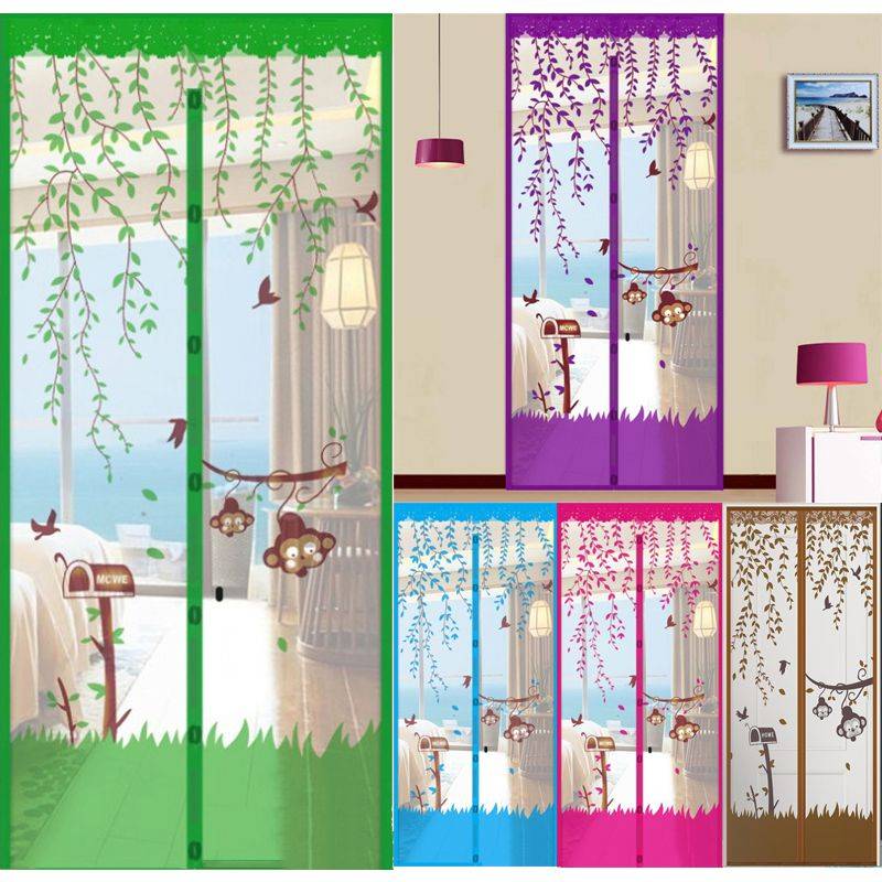 Lưới rèm cửa rèm cửa từ miễn phí chống muỗi côn trùng bay rèm rèm lưới tự động đóng cửa nhà bếp màn hình hoa