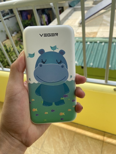 Sạc dự phòng Veger S10 10000mAh -Có đèn pin - Chính Hãng  - BH 6 tháng