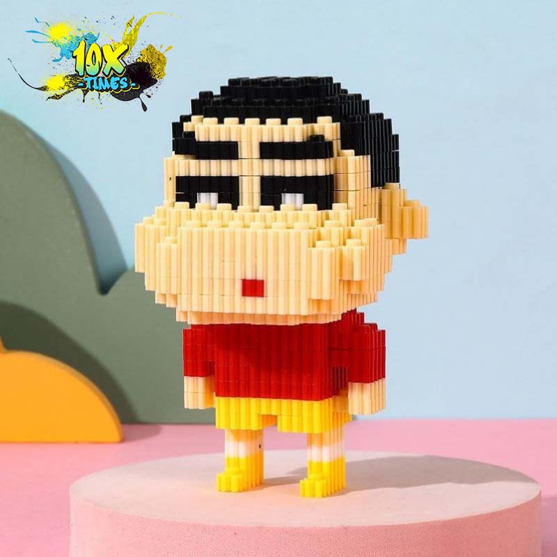 lego 3d Shin cậu bé bút chì mô hình quà tặng lắp ráp cho trẻ nhỏ bạn trai bạn gái