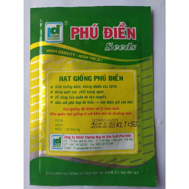 HẠT GIỐNG CẦN TÂY CAO SẢN PD118