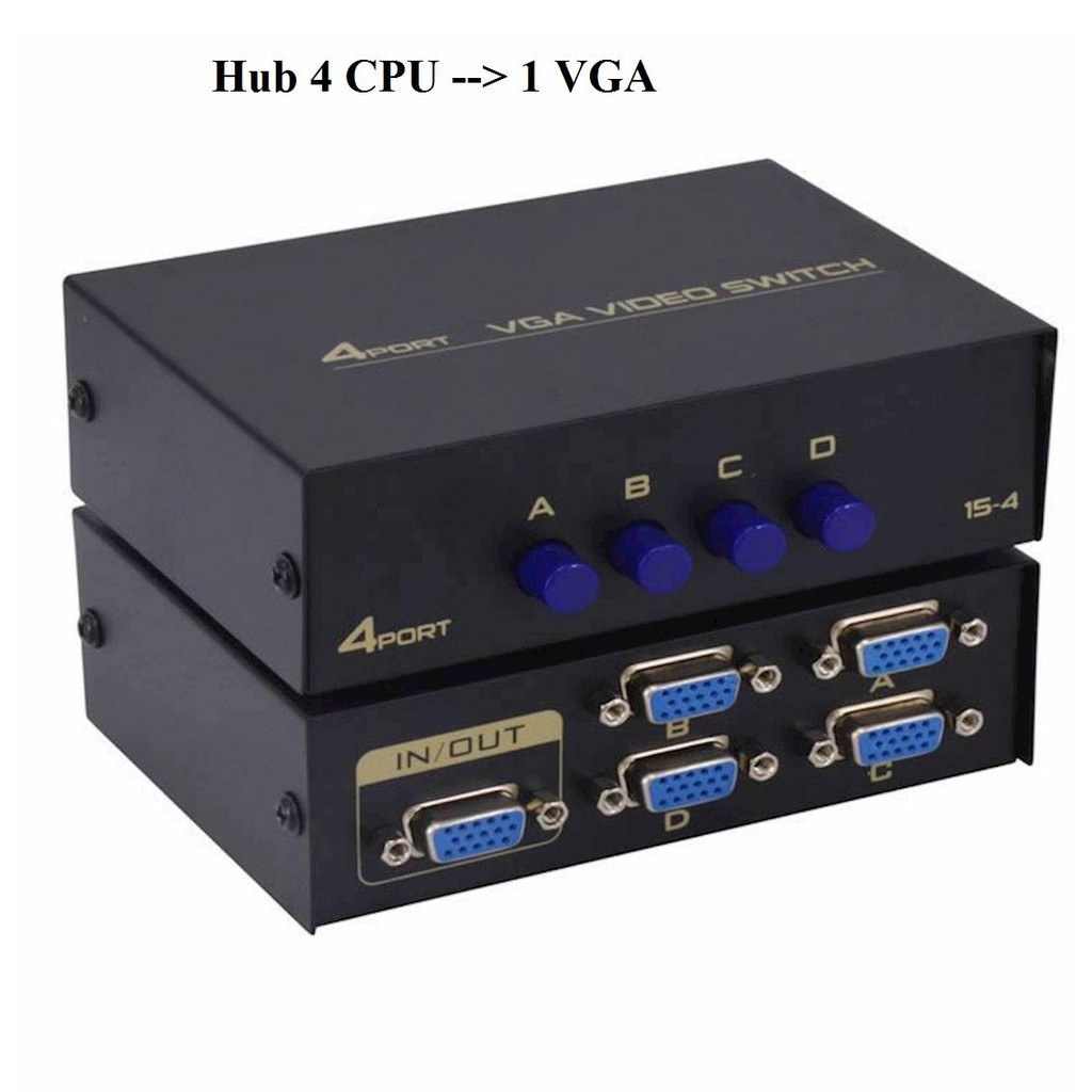 Hub chuyển 4 CPU ra 1 VGA